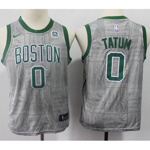 Boston Celtics #0 Jayson Tatum Gray Youth Swingman City Edition Jersey Youth cheap jerseys for sale - CheapJerseys.Shop
