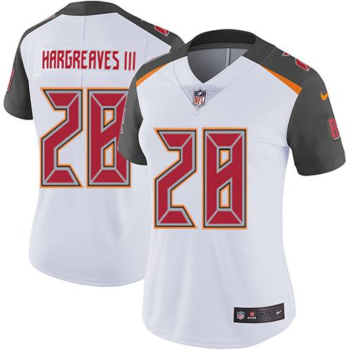Tampa Bay Buccaneers #28 Vernon Hargreaves III White Women's Stitched Vapor Untouchable Limited Jersey Womens cheap jerseys for sale - CheapJerseys.Shop
