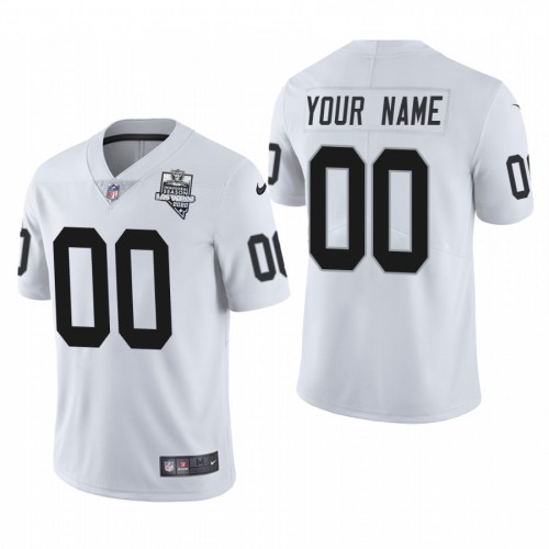 Las Vegas Raiders Custom Men's 2020 Inaugural Season Vapor Limited Jersey White cheap jerseys for sale - CheapJerseys.Shop