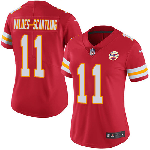 Chiefs #11 Marquez Valdes-Scantling Red Team Color Women's Stitched Vapor Untouchable Limited Jersey cheap jerseys for sale - CheapJerseys.Shop