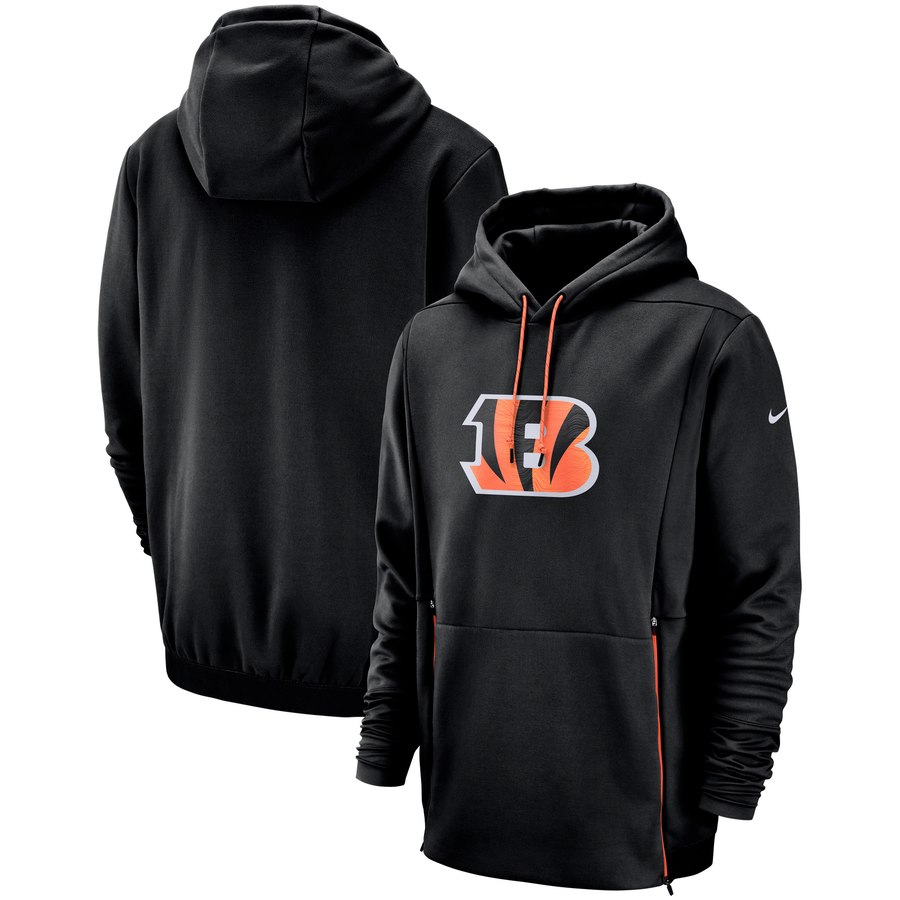 Cincinnati Bengals Sideline Performance Player Pullover Hoodie Black cheap jerseys for sale - CheapJerseys.Shop