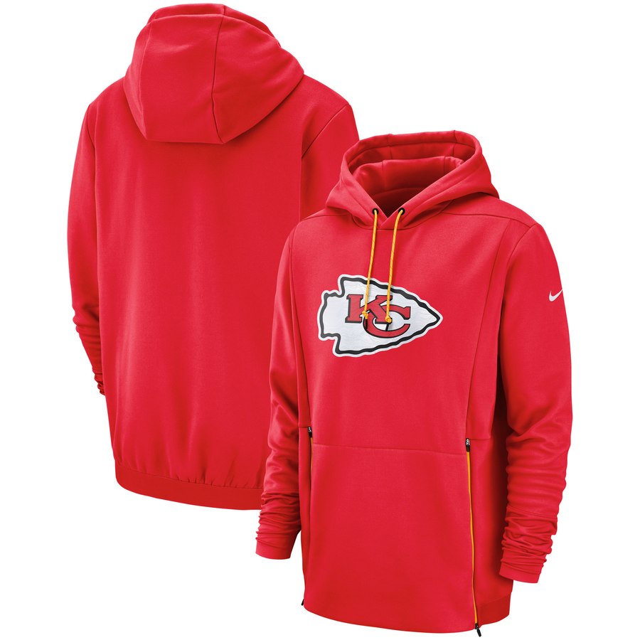 Kansas City Chiefs Sideline Performance Player Pullover Hoodie Red cheap jerseys for sale - CheapJerseys.Shop