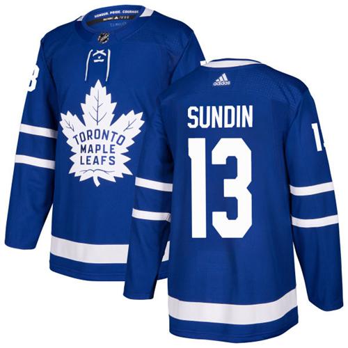 Maple Toronto Maple Leafs #13 Mats Sundin Blue Home Authentic Stitched Jersey Men's cheap jerseys for sale - CheapJerseys.Shop