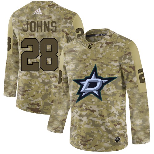 Dallas Stars #28 Stephen Johns Camo Authentic Stitched Jersey Men's cheap jerseys for sale - CheapJerseys.Shop