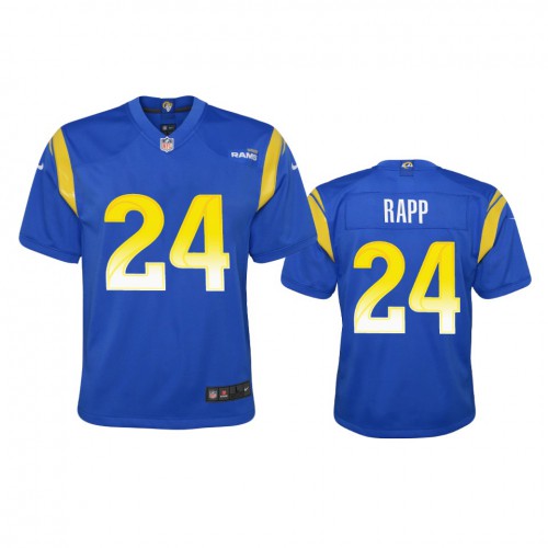Los Angeles Los Angeles Rams #24 Taylor Rapp Youth Game Jersey - Royal Youth cheap jerseys for sale - CheapJerseys.Shop