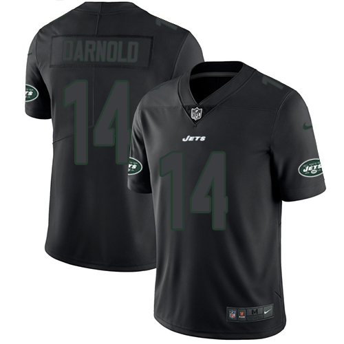 New York Jets #14 Sam Darnold Black Men's Stitched Limited Rush Impact Jersey Men's cheap jerseys for sale - CheapJerseys.Shop