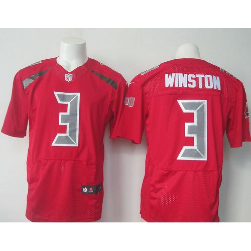 Tampa Bay Buccaneers #3 Jameis Winston Red Men's Stitched Elite Rush Jersey Men's cheap jerseys for sale - CheapJerseys.Shop