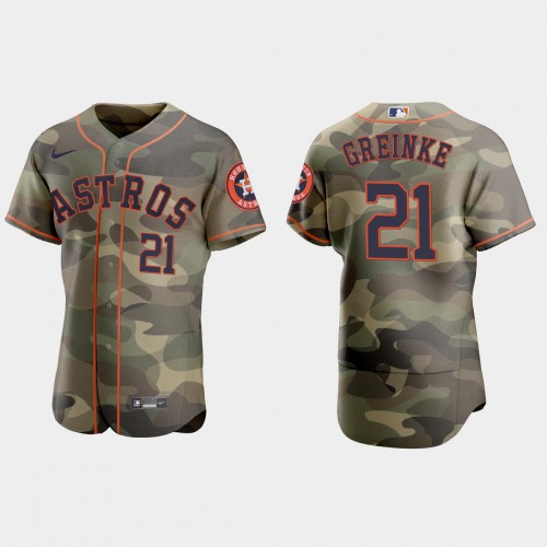 Houston Houston Astros #21 Zack Greinke Men's 2021 Armed Forces Day Authentic Jersey -Camo Men's cheap jerseys for sale - CheapJerseys.Shop