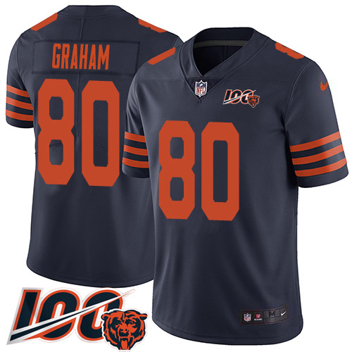 Chicago Bears #80 Jimmy Graham Navy Blue Alternate Youth Stitched 100th Season Vapor Untouchable Limited Jersey Youth cheap jerseys for sale - CheapJerseys.Shop