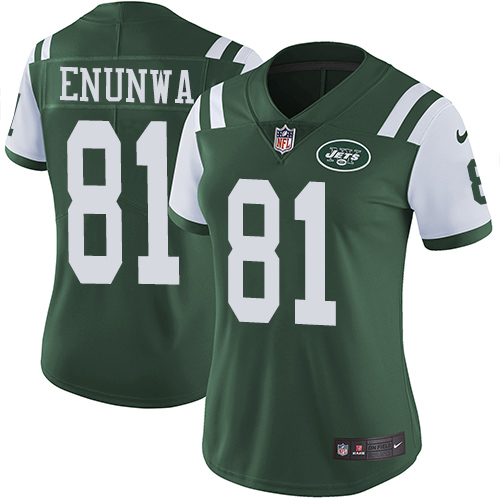 New York Jets #81 Quincy Enunwa Green Team Color Women's Stitched Vapor Untouchable Limited Jersey Womens cheap jerseys for sale - CheapJerseys.Shop