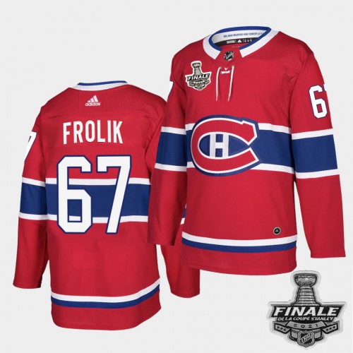 Montreal Canadiens #67 Michael Frolik Red Home Authentic Youth 2021 Stanley Cup Final Patch Jersey Youth cheap jerseys for sale - CheapJerseys.Shop