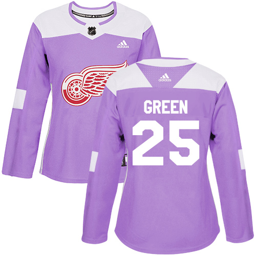 Detroit Red Wings #25 Mike Green Purple Authentic Fights Cancer Women's Stitched Jersey Womens cheap jerseys for sale - CheapJerseys.Shop