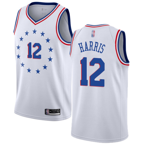 Philadelphia 76ers #12 Tobias Harris White Swingman Earned Edition Jersey Mens cheap jerseys for sale - CheapJerseys.Shop