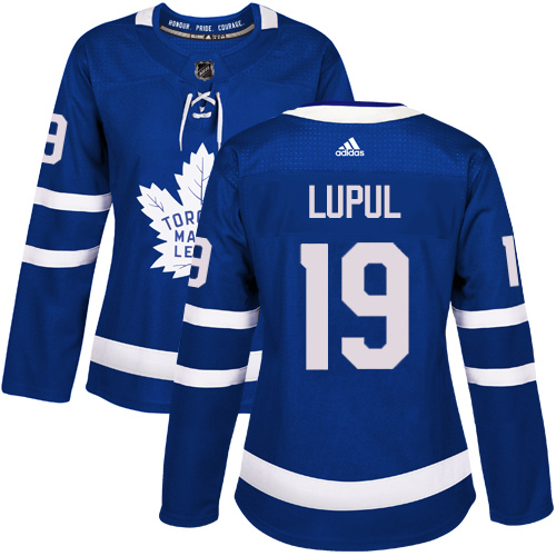 Maple Toronto Maple Leafs #19 Joffrey Lupul Blue Home Authentic Women's Stitched Jersey Womens cheap jerseys for sale - CheapJerseys.Shop