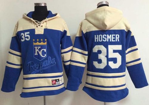 Royals #35 Eric Hosmer Light Blue Sawyer Hooded Sweatshirt Hoodie cheap jerseys for sale - CheapJerseys.Shop