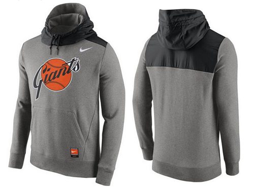 Men's San Francisco Giants Gray Cooperstown Collection Hybrid Pullover Hoodie_1 cheap jerseys for sale - CheapJerseys.Shop