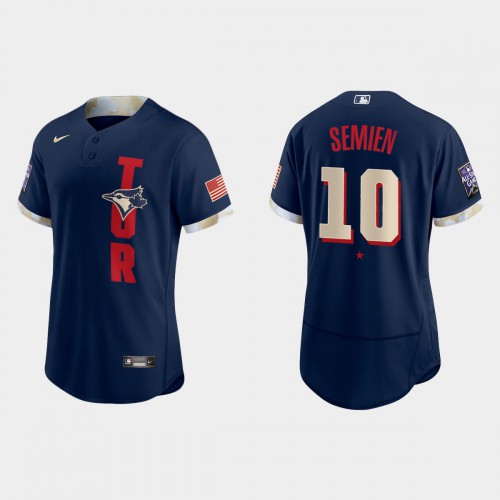 Toronto Toronto Blue Jays #10 Marcus Semien 2021 All Star Game Authentic Navy Jersey Men's cheap jerseys for sale - CheapJerseys.Shop