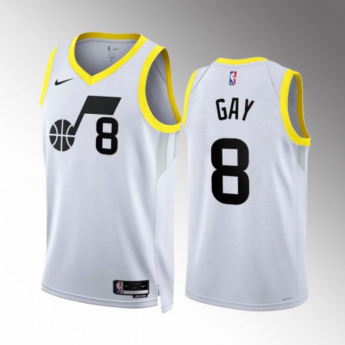 Utah Utah Jazz #8 Rudy Gay Mens Black 2022-23 Association Edition Jersey Mens cheap jerseys for sale - CheapJerseys.Shop
