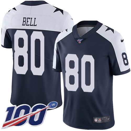 Dallas Cowboys #80 Blake Bell Navy Blue Thanksgiving Youth Stitched 100th Season Vapor Throwback Limited Jersey Youth cheap jerseys for sale - CheapJerseys.Shop