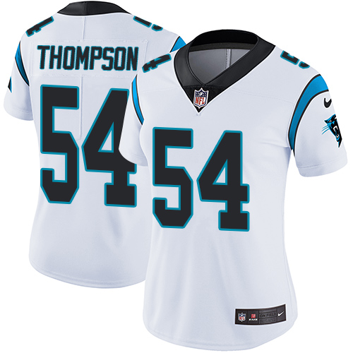 Carolina Panthers #54 Shaq Thompson White Women's Stitched Vapor Untouchable Limited Jersey Womens cheap jerseys for sale - CheapJerseys.Shop