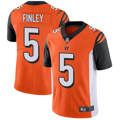 Cincinnati Bengals #5 Ryan Finley Orange Alternate Men's Stitched Vapor Untouchable Limited Jersey Men's cheap jerseys for sale - CheapJerseys.Shop