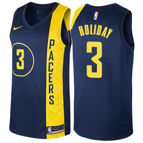 Indiana Pacers #3 Aaron Holiday Navy Blue Swingman City Edition Jersey Mens cheap jerseys for sale - CheapJerseys.Shop
