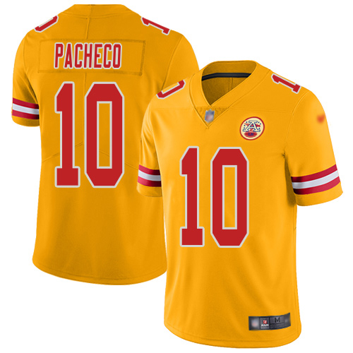 Chiefs #10 Isiah Pacheco Gold Men's Stitched Limited Inverted Legend Jersey cheap jerseys for sale - CheapJerseys.Shop