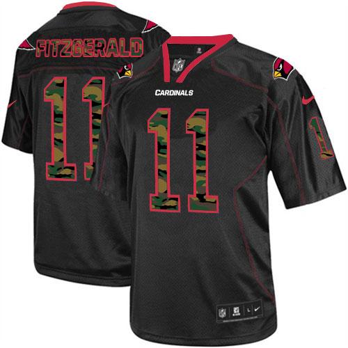 Cardinals #11 Larry Fitzgerald Black Men's Stitched Elite Camo Fashion Jersey cheap jerseys for sale - CheapJerseys.Shop
