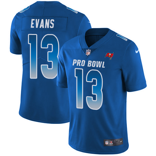 Buccaneers #13 Mike Evans Royal Youth Stitched Limited NFC 2019 Pro Bowl Jersey cheap jerseys for sale - CheapJerseys.Shop