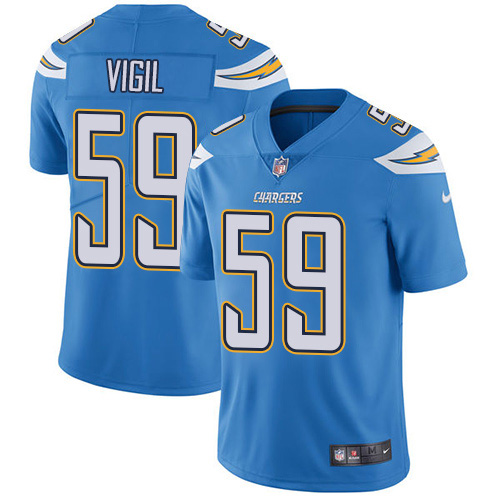 Los Angeles Chargers #59 Nick Vigil Electric Blue Alternate Men's Stitched Vapor Untouchable Limited Jersey Men's cheap jerseys for sale - CheapJerseys.Shop