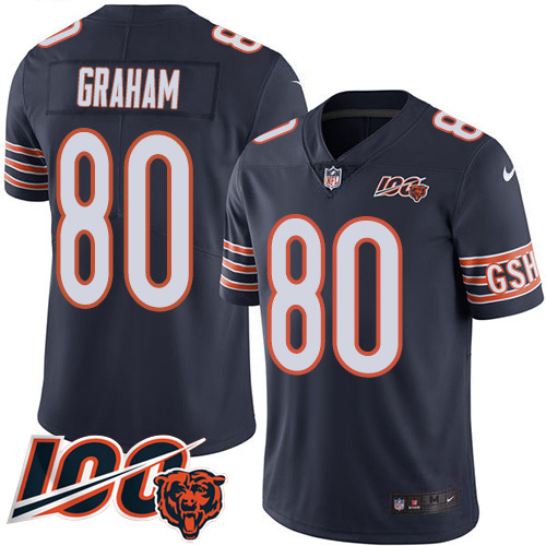 Chicago Bears #80 Jimmy Graham Navy Blue Team Color Youth Stitched 100th Season Vapor Untouchable Limited Jersey Youth cheap jerseys for sale - CheapJerseys.Shop