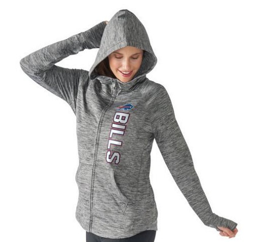 Women's Buffalo Bills G-III 4Her By Carl Banks Recovery Full-Zip Hoodie Heathered Gray cheap jerseys for sale - CheapJerseys.Shop
