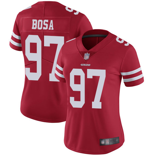 49ers #97 Nick Bosa Red Team Color Women's Stitched Vapor Untouchable Limited Jersey cheap jerseys for sale - CheapJerseys.Shop