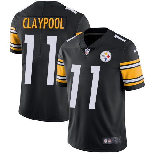 Pittsburgh Steelers #11 Chase Claypool Black Team Color Youth Stitched Vapor Untouchable Limited Jersey Youth cheap jerseys for sale - CheapJerseys.Shop