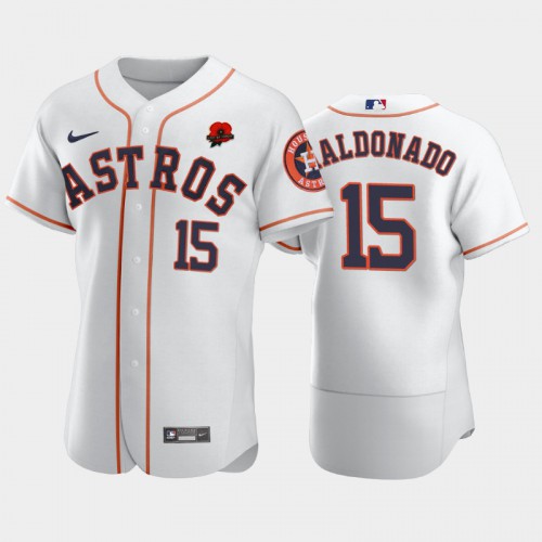 Houston Houston Astros #15 Martin Maldonado Men's Authentic 2021 Memorial Day Jersey - White Men's cheap jerseys for sale - CheapJerseys.Shop