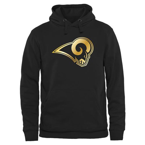 Men's Los Angeles Rams Pro Line Black Gold Collection Pullover Hoodie cheap jerseys for sale - CheapJerseys.Shop