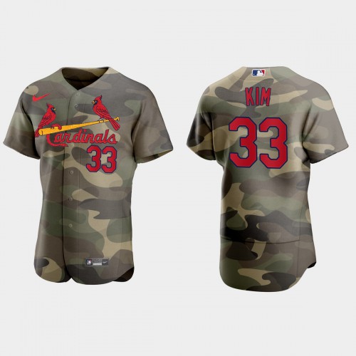 St.Louis St.Louis Cardinals #33 Kwang Hyun Kim Men's 2021 Armed Forces Day Authentic Jersey -Camo Men's cheap jerseys for sale - CheapJerseys.Shop