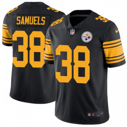 Pittsburgh Steelers #38 Jaylen Samuels Black Men's Stitched Limited Rush Jersey Men's cheap jerseys for sale - CheapJerseys.Shop