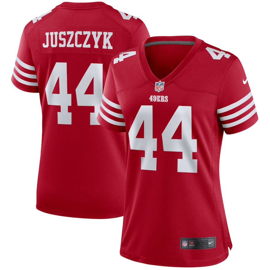 San Francisco 49ers #44 Kyle Juszczyk Scarlet Women's 2022-23 Game Jersey cheap jerseys for sale - CheapJerseys.Shop