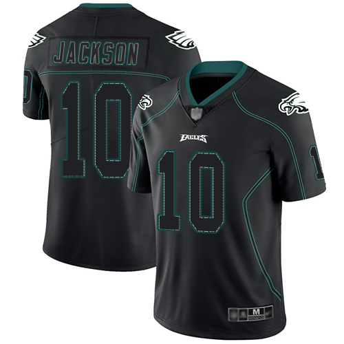 Philadelphia Eagles #10 DeSean Jackson Lights Out Black Men's Stitched Limited Rush Jersey Men's cheap jerseys for sale - CheapJerseys.Shop