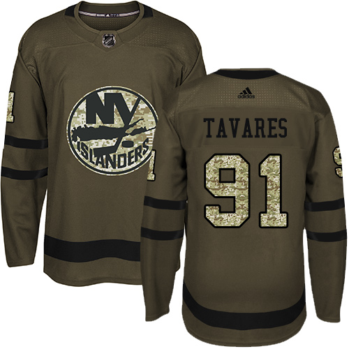 New York Islanders #91 John Tavares Green Salute to Service Stitched Jersey Men's cheap jerseys for sale - CheapJerseys.Shop