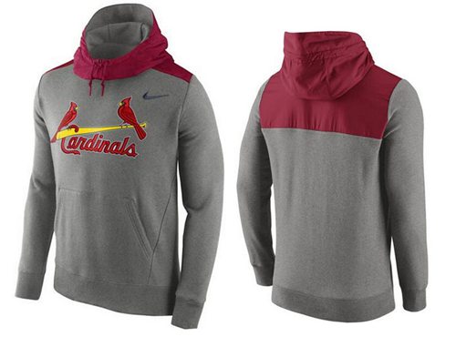 Men's St.Louis Cardinals Gray Cooperstown Collection Hybrid Pullover Hoodie cheap jerseys for sale - CheapJerseys.Shop