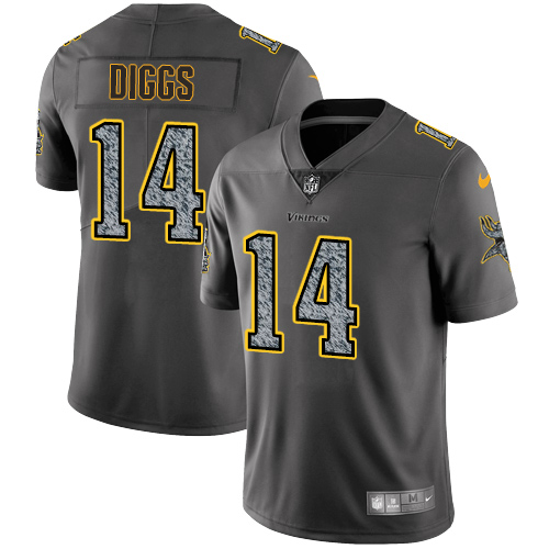 Minnesota Vikings #14 Stefon Diggs Gray Static Men's Stitched Vapor Untouchable Limited Jersey Men's cheap jerseys for sale - CheapJerseys.Shop