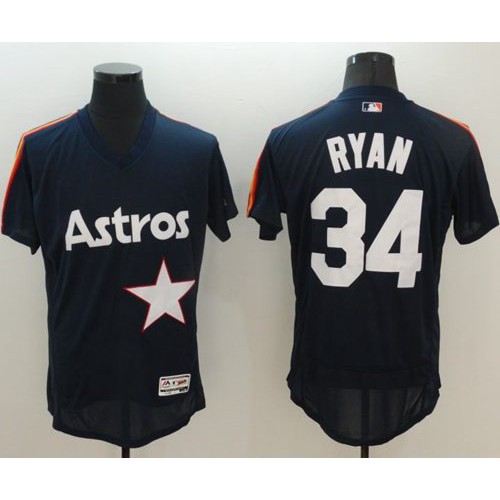 Houston Astros #34 Nolan Ryan Navy Blue Flexbase Authentic Collection Cooperstown Stitched Jersey Men's cheap jerseys for sale - CheapJerseys.Shop