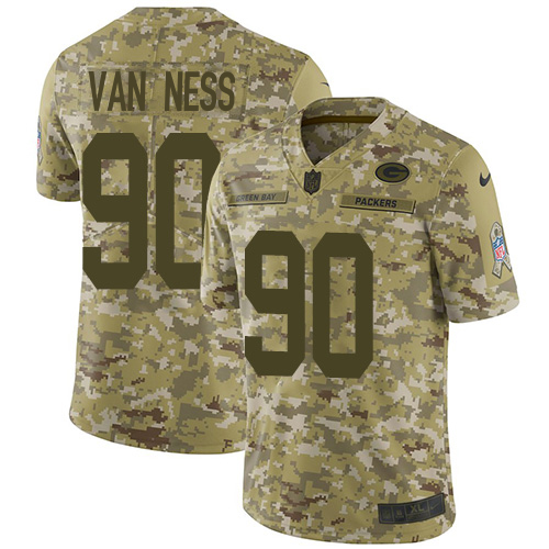 Packers #90 Lukas Van Ness Camo Youth Stitched Limited 2018 Salute To Service Jersey cheap jerseys for sale - CheapJerseys.Shop