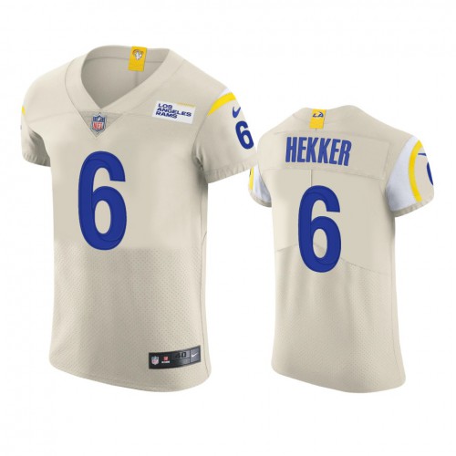 Los Angeles Los Angeles Rams #6 Johnny Hekker Men's Vapor Elite Player Jersey - Bone Men's cheap jerseys for sale - CheapJerseys.Shop