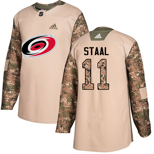 Carolina Hurricanes #11 Jordan Staal Camo Authentic 2017 Veterans Day Stitched Youth Jersey Youth cheap jerseys for sale - CheapJerseys.Shop