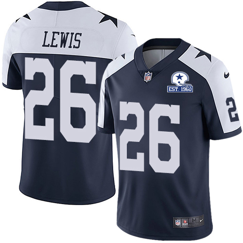 Dallas Cowboys #26 Jourdan Lewis Navy Blue Thanksgiving Men's Stitched With Established In 1960 Patch Vapor Untouchable Limited Throwback Jersey M cheap jerseys for sale - CheapJerseys.Shop