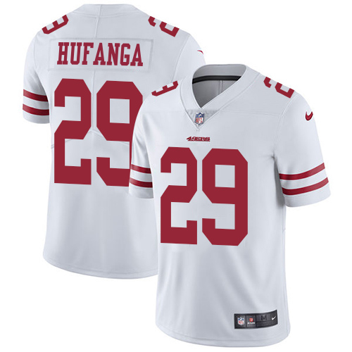 49ers #29 Talanoa Hufanga White Men's Stitched Vapor Untouchable Limited Jersey cheap jerseys for sale - CheapJerseys.Shop
