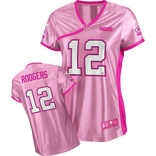 Packers #12 Aaron Rodgers Pink Women's Be Luv'd Stitched Elite Jersey cheap jerseys for sale - CheapJerseys.Shop